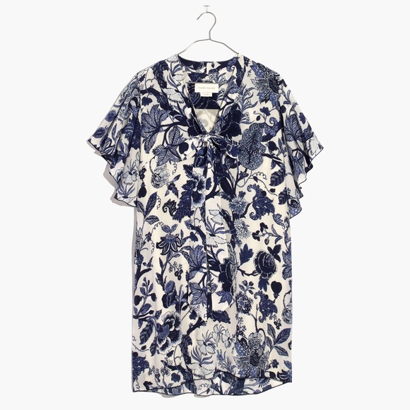 Madewell Dresses & Skirts - Karen Walker x Madewell Silk Pandores Tie Dress